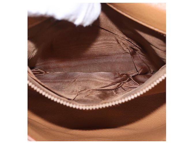 Céline Borsa a Spalla in Tela Macadam CELINE in Pelle PVC Marrone Oro Auth BA13670 D'oro - vista 21