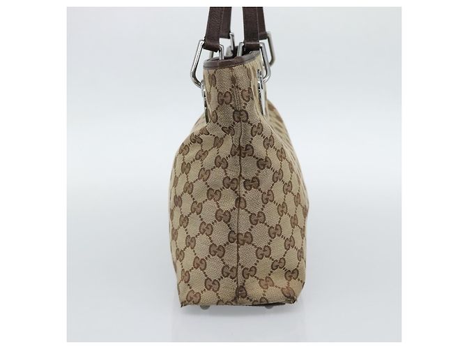 Bolso Tote GUCCI GG Canvas Beige Oro 120837 Auth ep14970 Dorado - vista 4