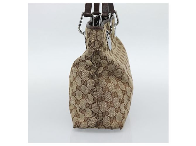 Bolso Tote GUCCI GG Canvas Beige Oro 120837 Auth ep14970 Dorado - vista 5