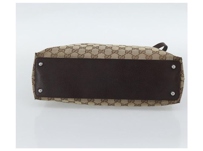 Bolso Tote GUCCI GG Canvas Beige Oro 120837 Auth ep14970 Dorado - vista 9