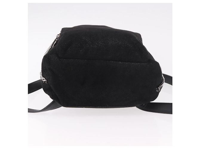 Autre Marque Rucksack Stella MacCartney Falabella Polyester Black Silver Auth 188925A Schwarz Silber - Ansicht 11