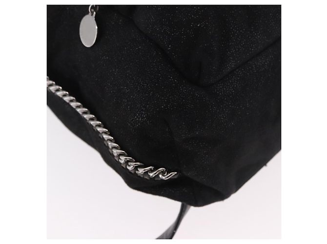 Autre Marque Rucksack Stella MacCartney Falabella Polyester Black Silver Auth 188925A Schwarz Silber - Ansicht 12