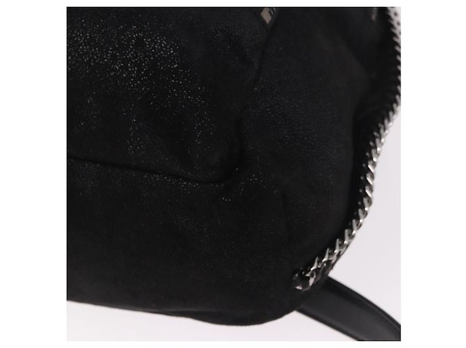 Autre Marque Rucksack Stella MacCartney Falabella Polyester Black Silver Auth 188925A Schwarz Silber - Ansicht 13