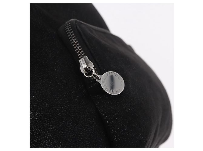 Autre Marque Rucksack Stella MacCartney Falabella Polyester Black Silver Auth 188925A Schwarz Silber - Ansicht 17