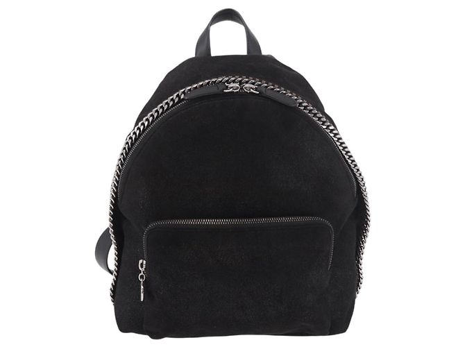 Autre Marque Rucksack Stella MacCartney Falabella Polyester Black Silver Auth 188925A Schwarz Silber - Ansicht 2