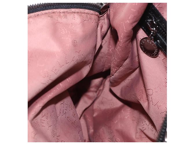 Autre Marque Rucksack Stella MacCartney Falabella Polyester Black Silver Auth 188925A Schwarz Silber - Ansicht 21