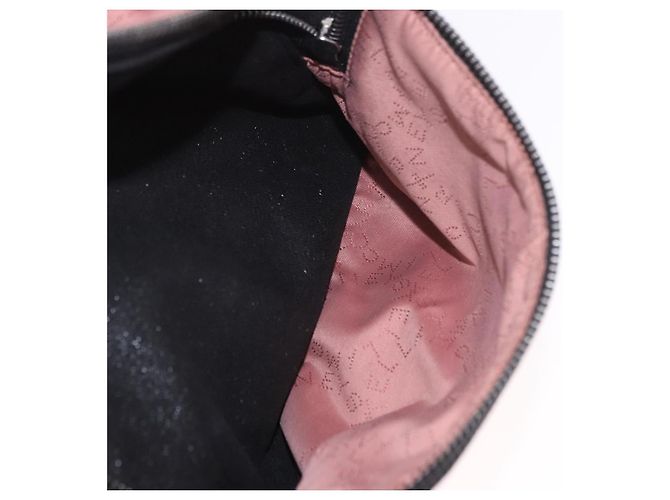 Autre Marque Rucksack Stella MacCartney Falabella Polyester Black Silver Auth 188925A Schwarz Silber - Ansicht 24