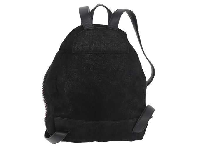 Autre Marque Rucksack Stella MacCartney Falabella Polyester Black Silver Auth 188925A Schwarz Silber - Ansicht 3