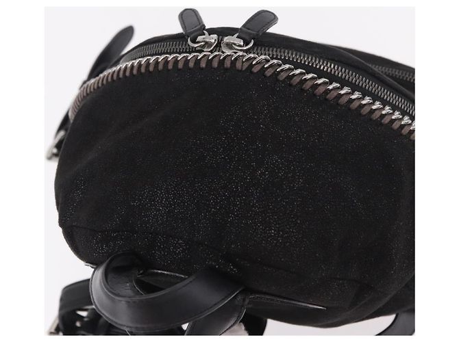 Autre Marque Rucksack Stella MacCartney Falabella Polyester Black Silver Auth 188925A Schwarz Silber - Ansicht 6