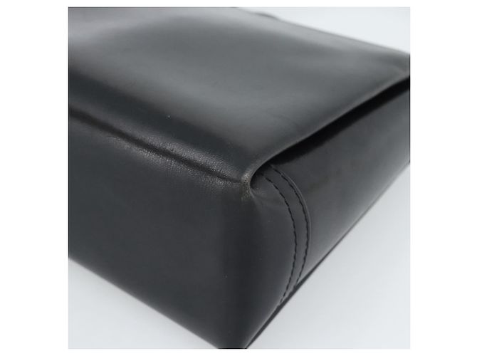 Borsa GUCCI in pelle nera e oro Auth ka5042 Nero D'oro - vista 10