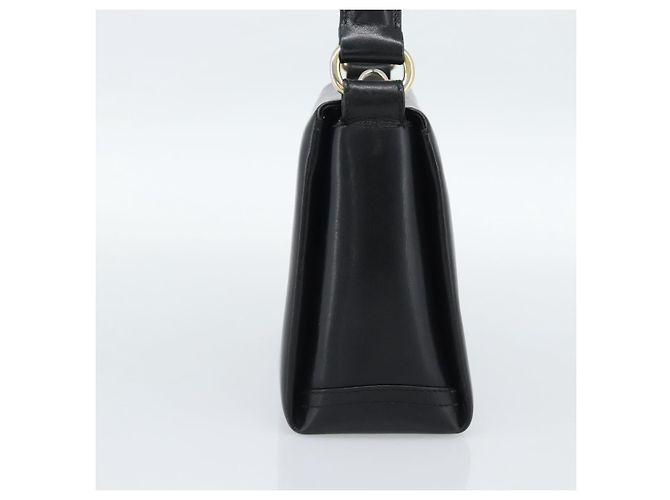 Borsa GUCCI in pelle nera e oro Auth ka5042 Nero D'oro - vista 4