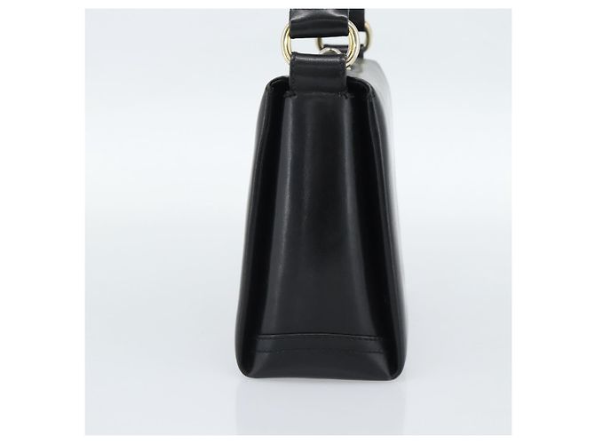Borsa GUCCI in pelle nera e oro Auth ka5042 Nero D'oro - vista 5