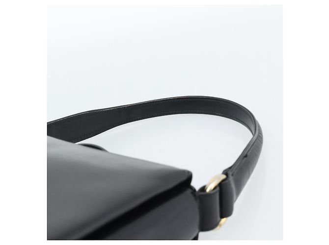 Borsa GUCCI in pelle nera e oro Auth ka5042 Nero D'oro - vista 8