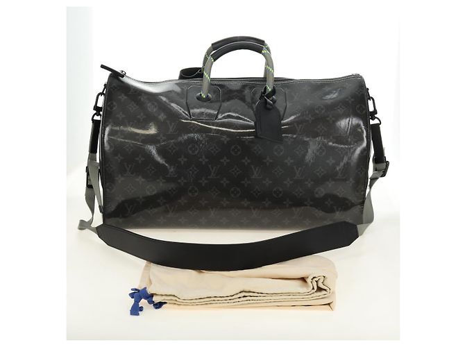 LOUIS VUITTON Eclipse Glaze Keepall Bandouliere 50 Bag M43901 LV Auth 188863SM Monogramma - vista 12