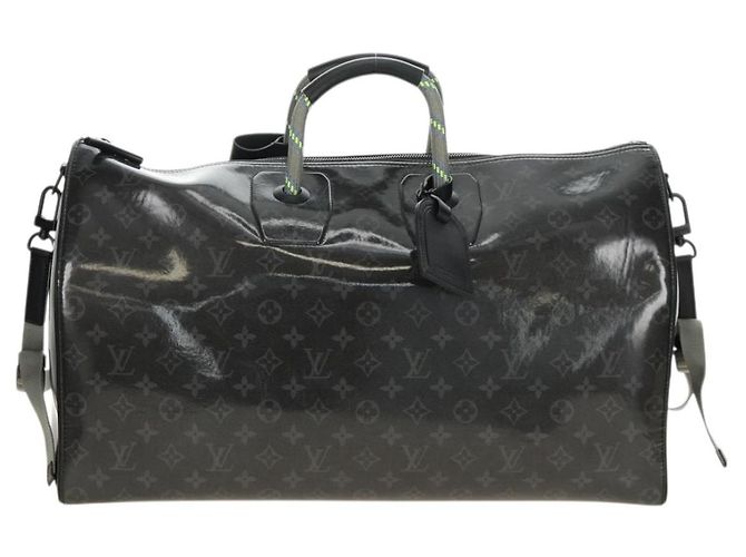 LOUIS VUITTON Eclipse Glaze Keepall Bandouliere 50 Bag M43901 LV Auth 188863SM Monogramma - vista 13