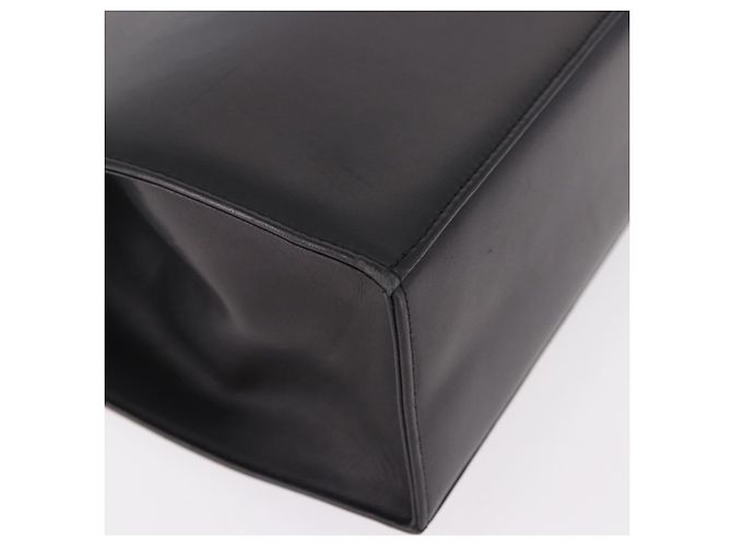Borsa BALLY in pelle nera e oro Auth 189200 Nero D'oro - vista 12