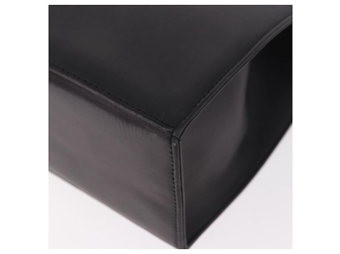 Borsa BALLY in pelle nera e oro Auth 189200 Nero D'oro - vista 13