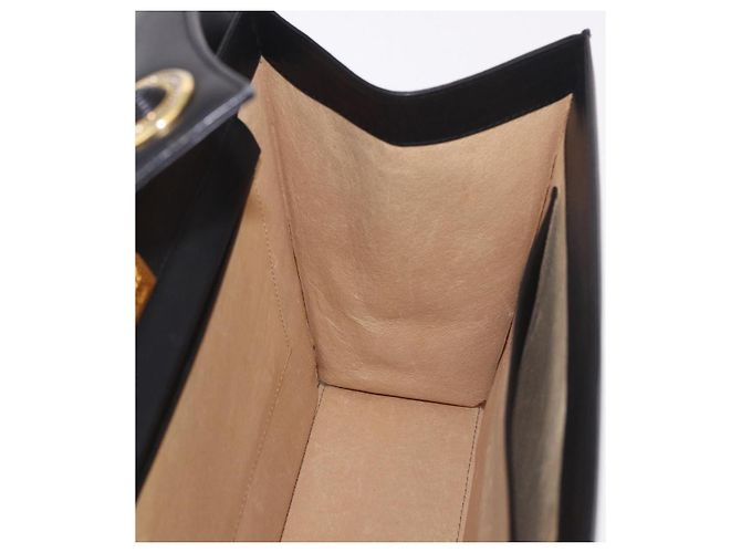 Borsa BALLY in pelle nera e oro Auth 189200 Nero D'oro - vista 18