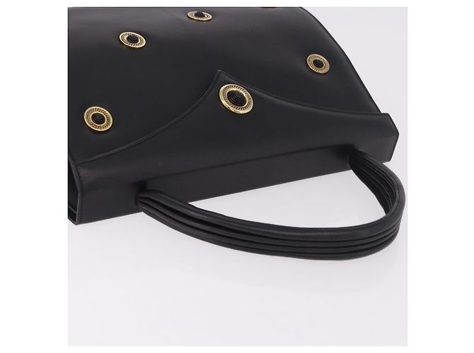 Borsa BALLY in pelle nera e oro Auth 189200 Nero D'oro - vista 6