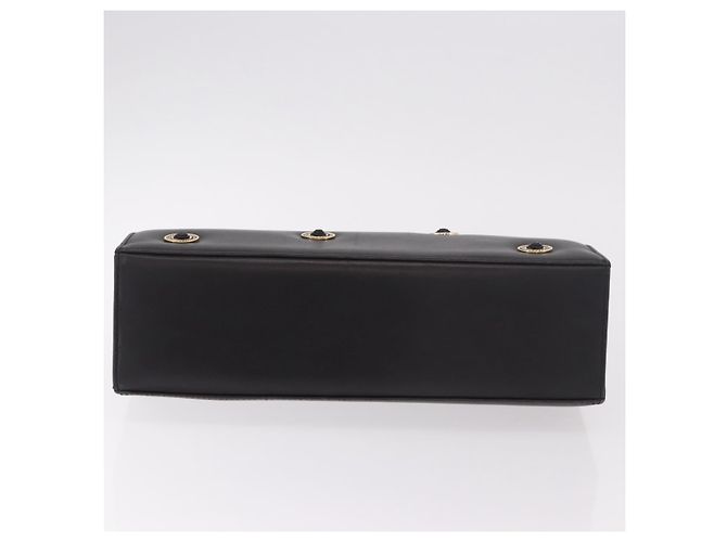 Borsa BALLY in pelle nera e oro Auth 189200 Nero D'oro - vista 9