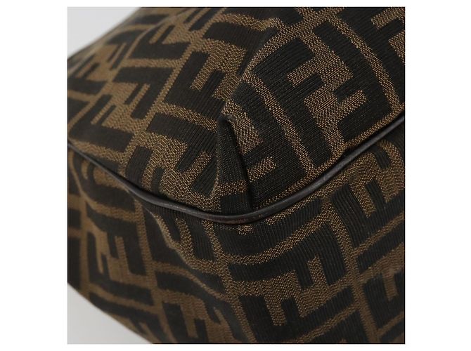 Borsa Tote FENDI Zucca Canvas Nero Marrone Auth BA13729V - vista 11