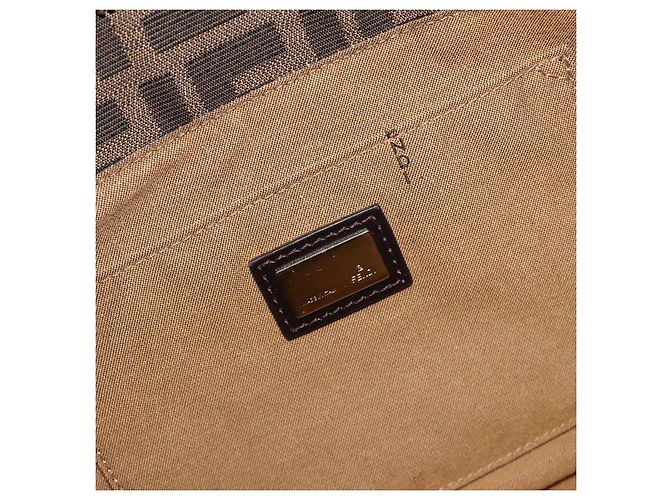 Borsa Tote FENDI Zucca Canvas Nero Marrone Auth BA13729V - vista 16