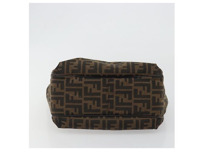 Borsa Tote FENDI Zucca Canvas Nero Marrone Auth BA13729V - vista 9