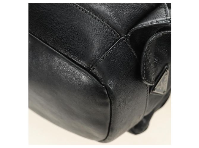 PRADA Rucksack Leder Schwarz VZ0053 Auth am11989V - Ansicht 14