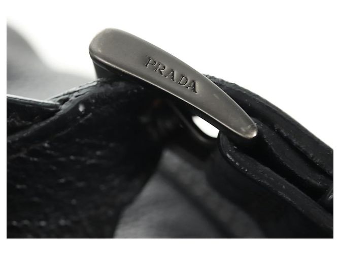 PRADA Rucksack Leder Schwarz VZ0053 Auth am11989V - Ansicht 16