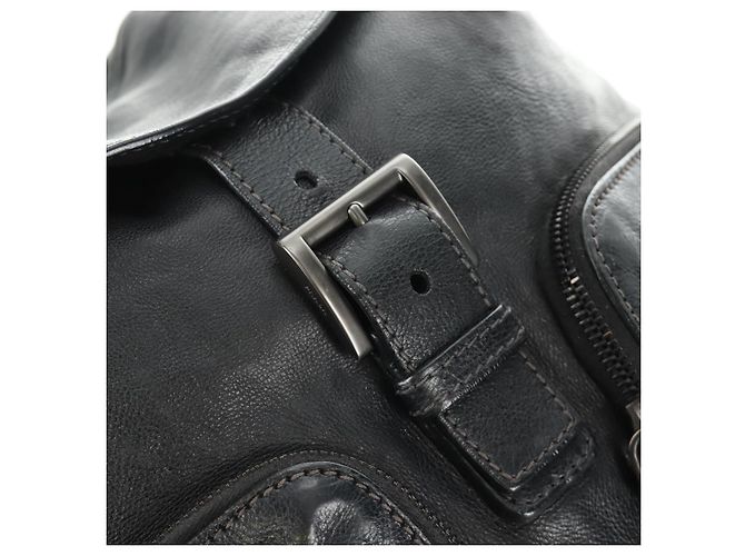 PRADA Rucksack Leder Schwarz VZ0053 Auth am11989V - Ansicht 19