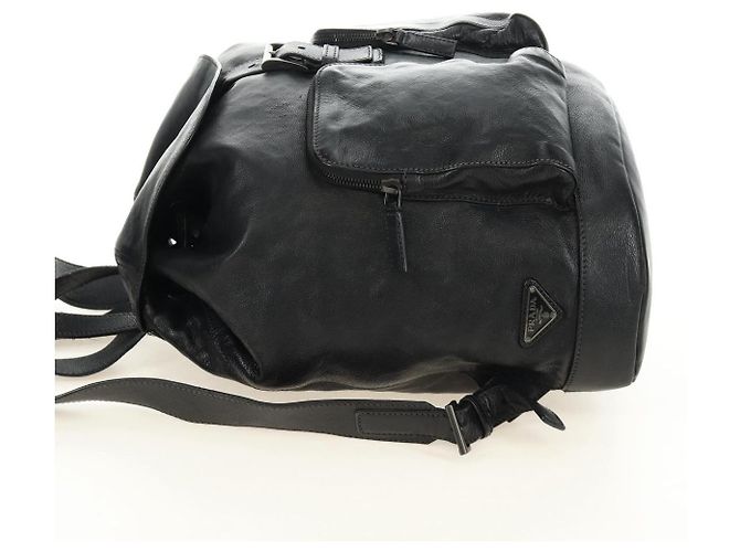 PRADA Rucksack Leder Schwarz VZ0053 Auth am11989V - Ansicht 4