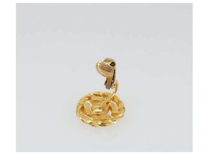 Orecchini CHANEL Metallo Tonalità Oro CC Auth 188627 - vista 4