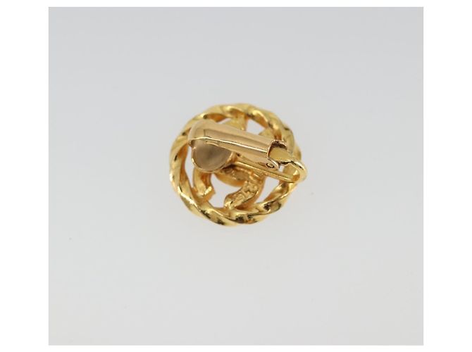 Orecchini CHANEL Metallo Tonalità Oro CC Auth 188627 - vista 7