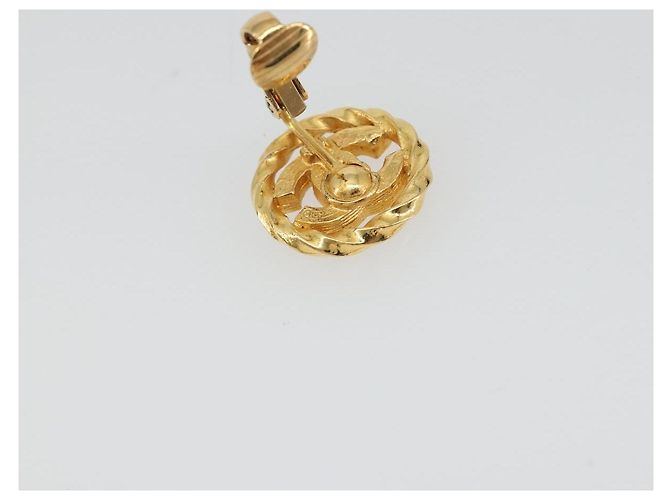 Orecchini CHANEL Metallo Tonalità Oro CC Auth 188627 - vista 8