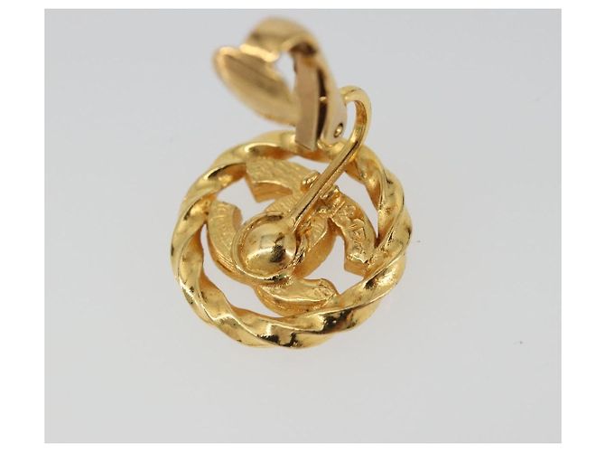 Orecchini CHANEL Metallo Tonalità Oro CC Auth 188627 - vista 9