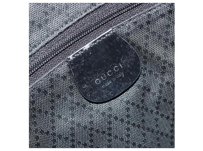 Borsa GUCCI Bamboo Nylon Nero Argento 002 1998 0352 Auth ep14964 - vista 16