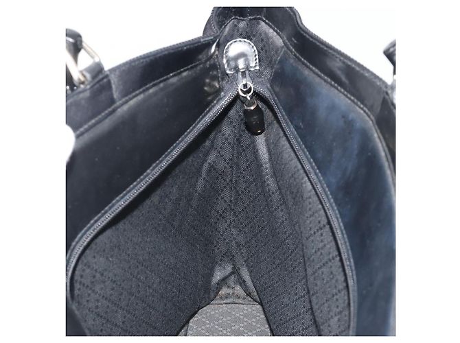Borsa GUCCI Bamboo Nylon Nero Argento 002 1998 0352 Auth ep14964 - vista 18