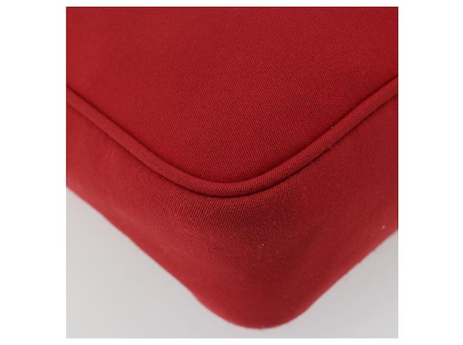 Borsa a tracolla Miu Miu in tela rossa Auth bs35735 Rosso - vista 13