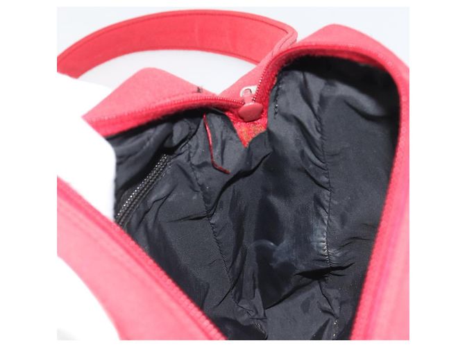 Borsa a tracolla Miu Miu in tela rossa Auth bs35735 Rosso - vista 17