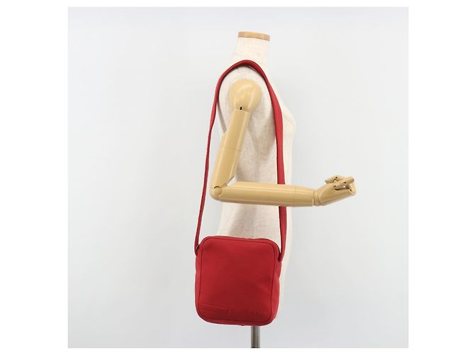 Borsa a tracolla Miu Miu in tela rossa Auth bs35735 Rosso - vista 22
