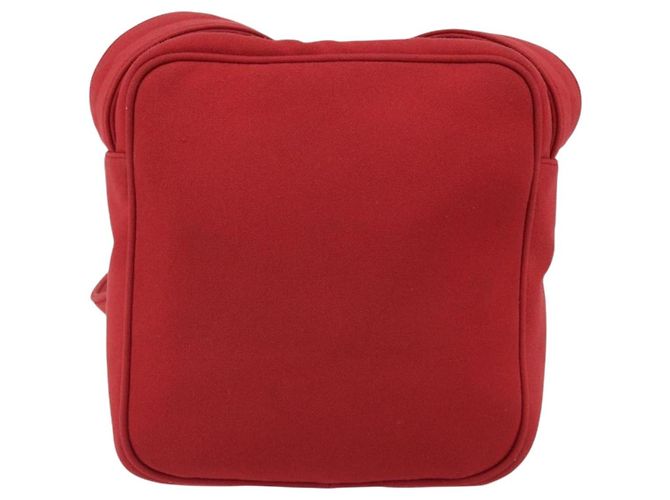 Borsa a tracolla Miu Miu in tela rossa Auth bs35735 Rosso - vista 3