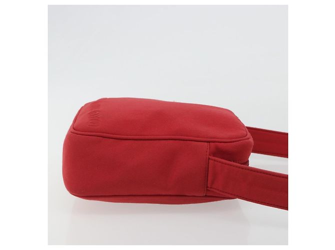 Borsa a tracolla Miu Miu in tela rossa Auth bs35735 Rosso - vista 4