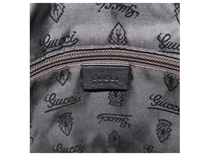 Borsa a tracolla GUCCI GG Canvas Guccissima in pelle nera e oro 201448 Auth BA13721A Nero D'oro - vista 15
