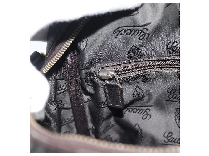 Borsa a tracolla GUCCI GG Canvas Guccissima in pelle nera e oro 201448 Auth BA13721A Nero D'oro - vista 19