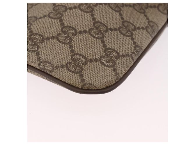 Borsa a tracolla GUCCI GG Supreme PVC Beige Oro 904 02 Auth 190576 D'oro - vista 10