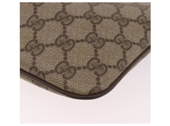 Borsa a tracolla GUCCI GG Supreme PVC Beige Oro 904 02 Auth 190576 D'oro - vista 11