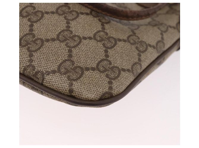 Borsa a tracolla GUCCI GG Supreme PVC Beige Oro 904 02 Auth 190576 D'oro - vista 13