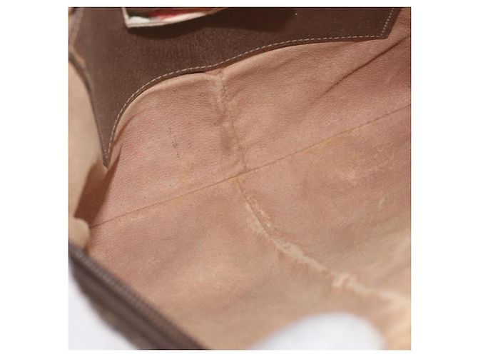 Borsa a tracolla GUCCI GG Supreme PVC Beige Oro 904 02 Auth 190576 D'oro - vista 17
