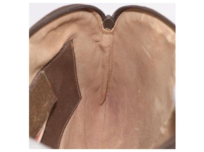 Borsa a tracolla GUCCI GG Supreme PVC Beige Oro 904 02 Auth 190576 D'oro - vista 18