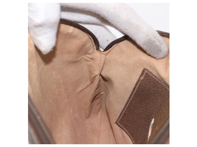 Borsa a tracolla GUCCI GG Supreme PVC Beige Oro 904 02 Auth 190576 D'oro - vista 19